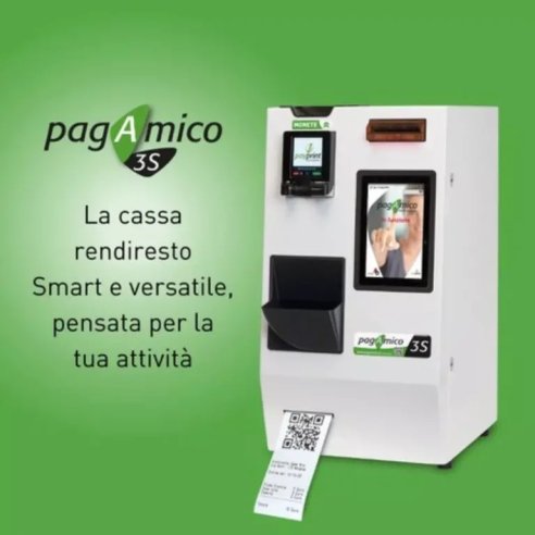 PagAmico 3S - Cassa automatica rendiresto con 3 o più tagli di banconote